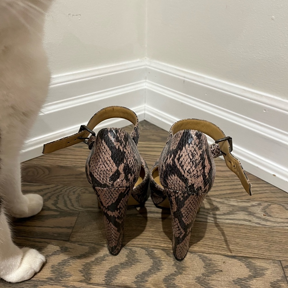 Nine West snakeskin heels